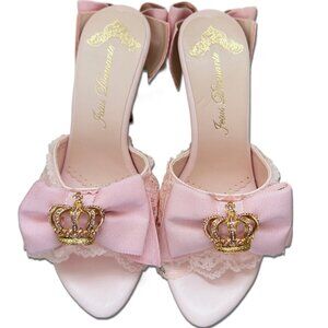 Jesus Diamante 👑 Pink Crown Bow Sandals - S / Princess Style